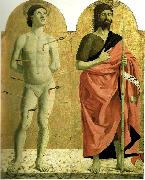 Piero della Francesca sts sebastian and john the baptist from the polyptych of the misericordia France oil painting artist